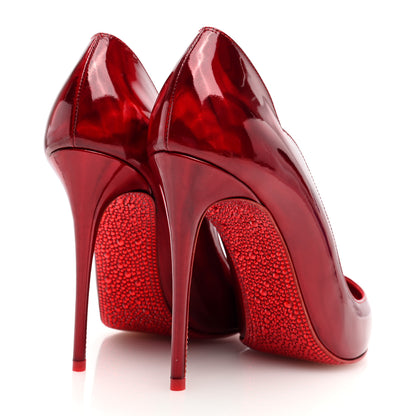 Christian Louboutin Metallic Patent Psychic Crystal Strass Hot Chick Pumps 38.5 Loubi 4 of 7