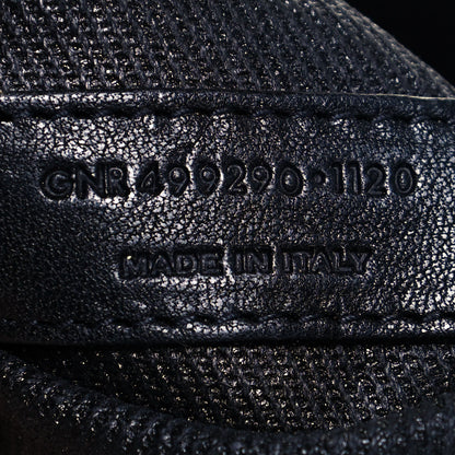 Saint Laurent Linen Calfskin Rive Gauche Tote Black 7 of 11