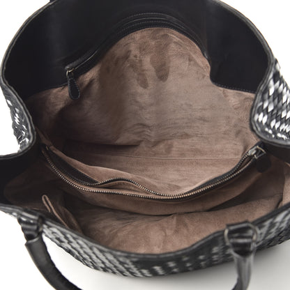Bottega Veneta Intrecciato Rugiada Vintaga Shopper Black 5 of 12