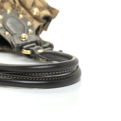 Gucci Monogram Studded Pelham Tote Dark Brown 23 of 23