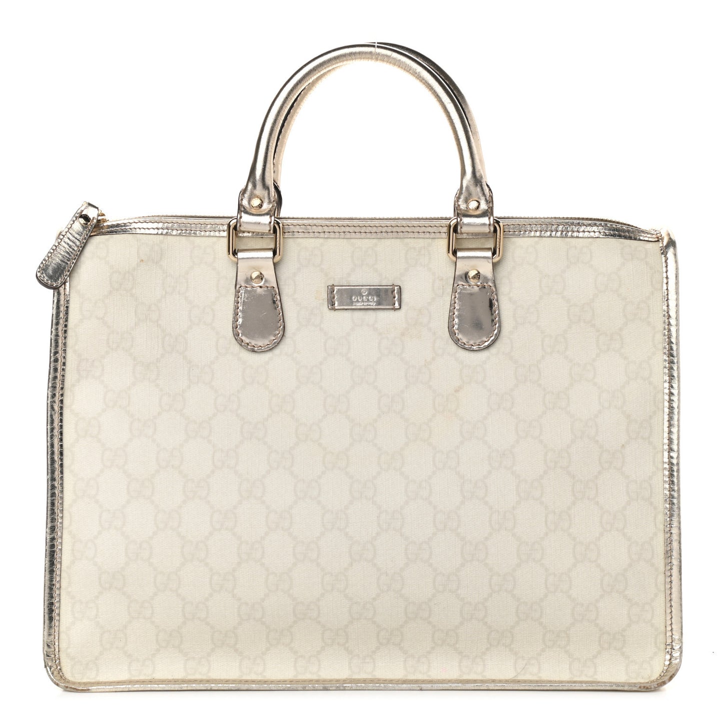 GG Plus Monogram Medium Joy Tote Bag White