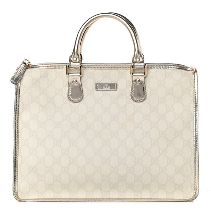 Gucci GG Plus Monogram Medium Joy Tote Bag White 1 of 18