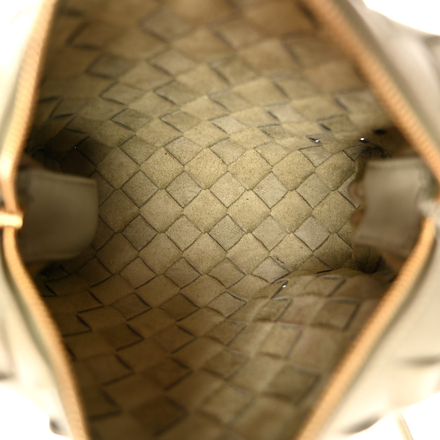 Nappa Intrecciato Mini Loop Camera Bag Travertine