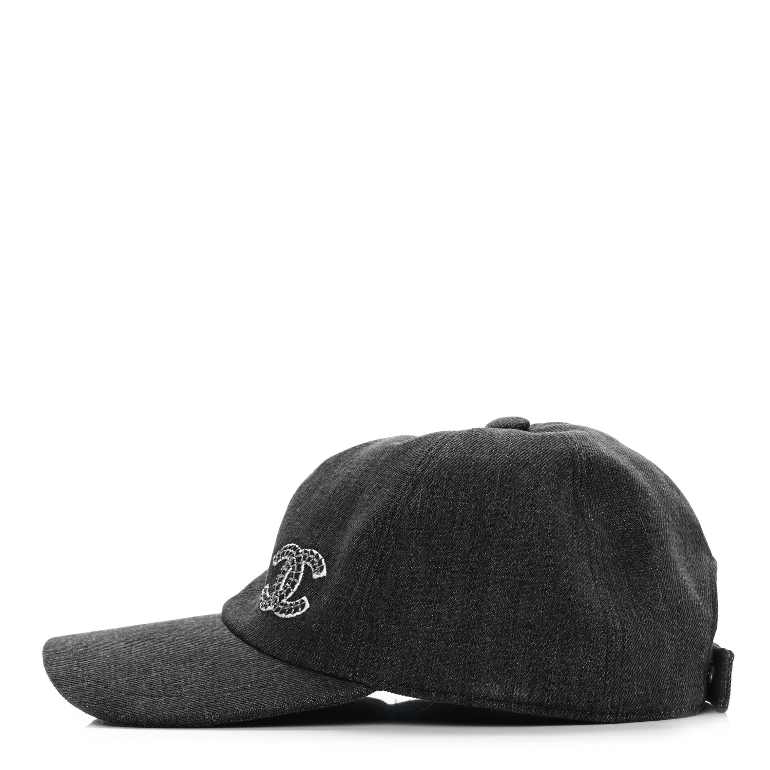 Chanel Cotton Sequin CC Cap Hat Black 4 of 8