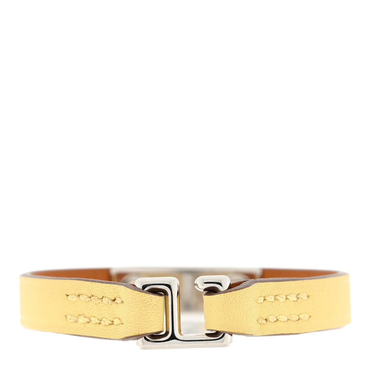 Hermes Mini Rivale Bracelet T3 Jaune Poussin 2 of 3