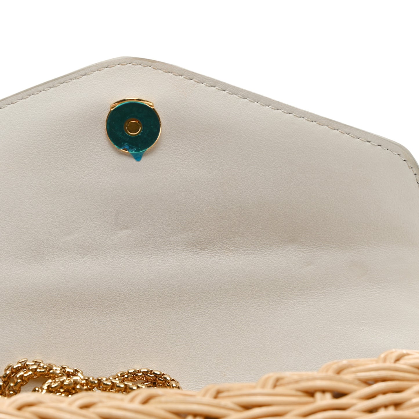 Midollino City Calfskin Mini Bag Naturale White