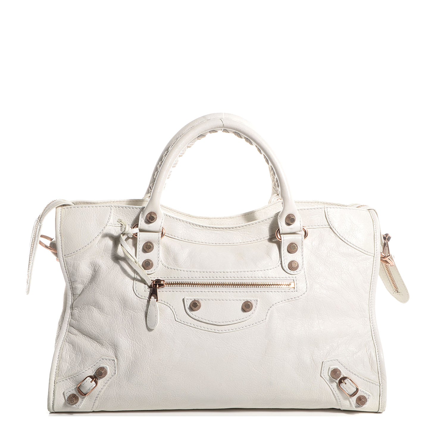 Agneau Giant 12 Rose Gold Hardware City White