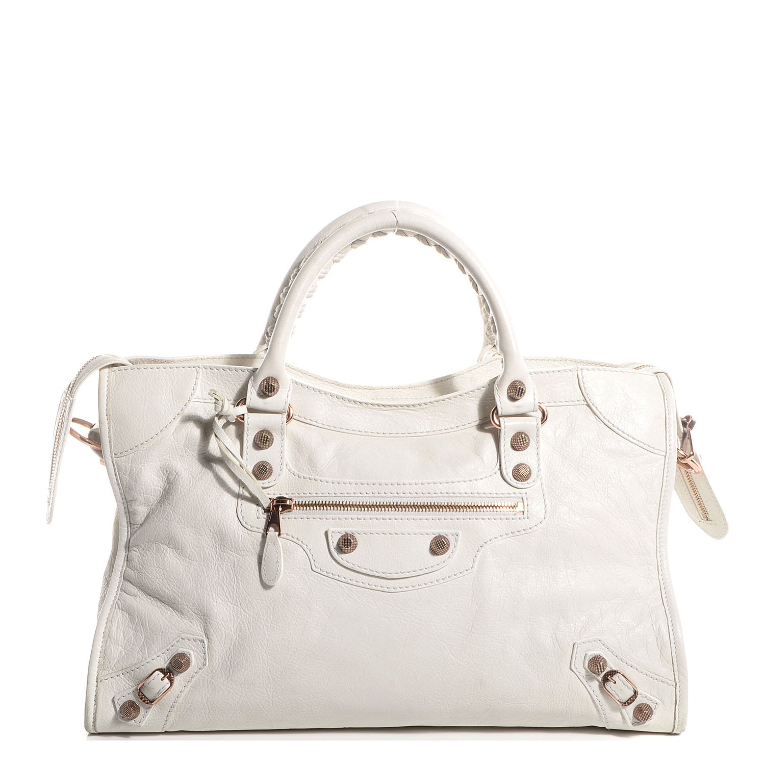 Balenciaga Agneau Giant 12 Rose Gold Hardware City White 1 of 12