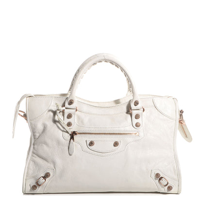 Balenciaga Agneau Giant 12 Rose Gold Hardware City White 1 of 12