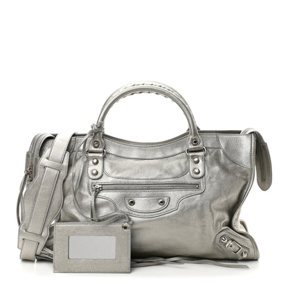 Balenciaga Agneau Classic Silver Hardware City Silver 1 of 10