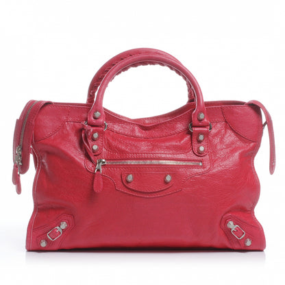 Balenciaga Agneau Giant 12 Silver Hardware City Rose Thulian 1 of 7