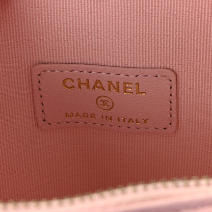 Chanel Lambskin Quilted CC In Love Heart Clutch With Chain Light Pink 6 of 11