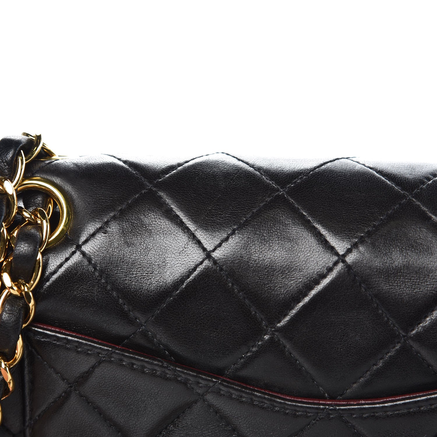 Chanel Lambskin Quilted Small Double Flap Black 8 of 13