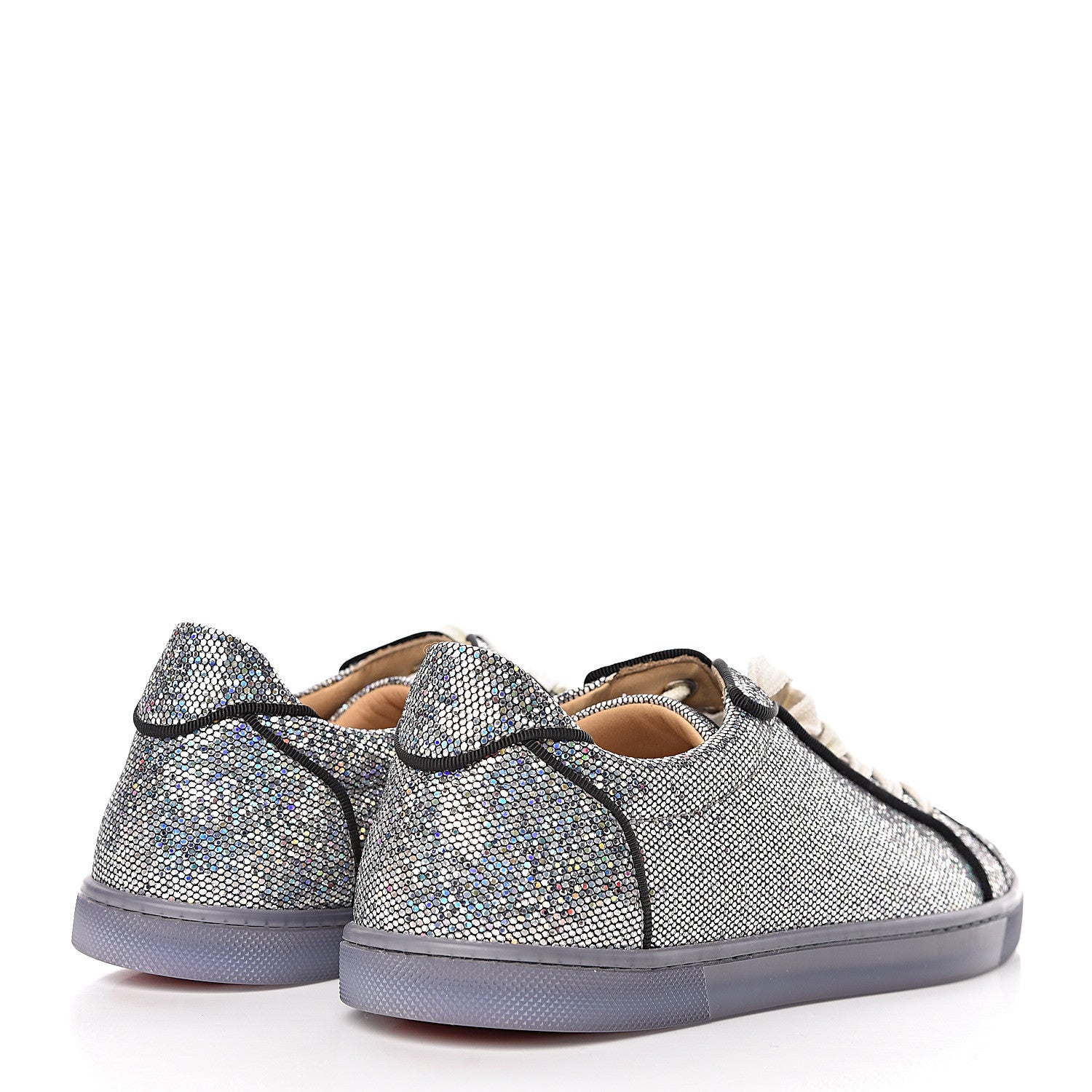 Christian Louboutin Seava Glitter Disco Ball Flat Sneakers 37 Multicolor 4 of 9