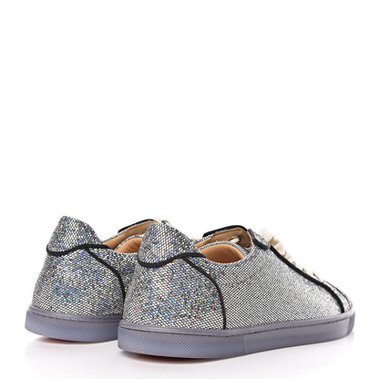 Christian Louboutin Seava Glitter Disco Ball Flat Sneakers 37 Multicolor 4 of 9