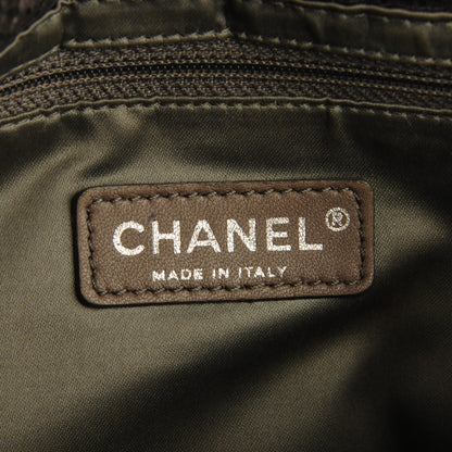 Chanel Metallic Crackled Calfskin Perforated Large Drill Flap Silver 5 of 7