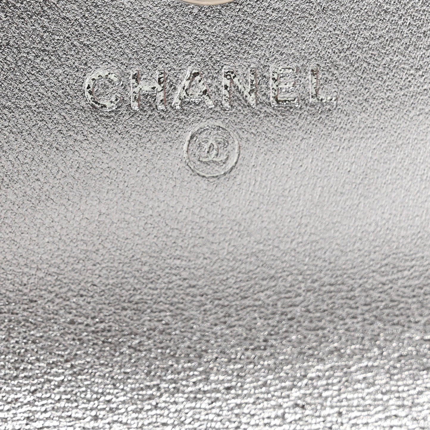 Gradient Metallic Lambskin Quilted Flap Chain Belt Bag Silver Purple