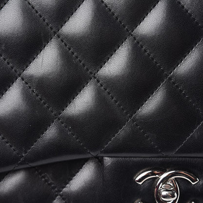 Chanel Lambskin Quilted Jumbo Double Flap Black 13 of 16