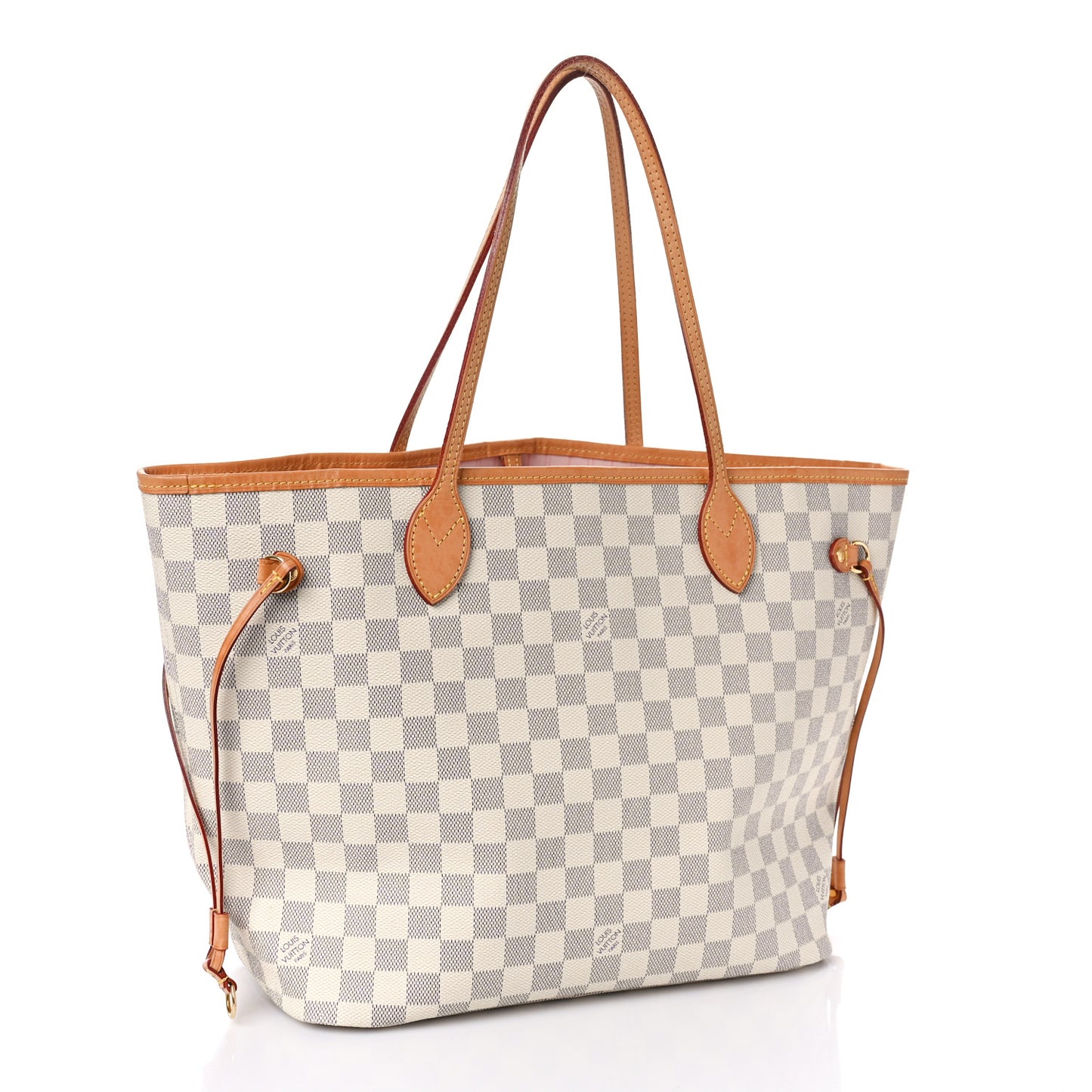 Damier Azur Neo Neverfull MM Rose Ballerine