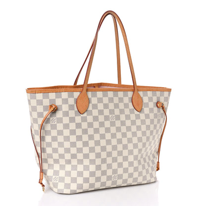 Louis Vuitton Damier Azur Neo Neverfull MM Rose Ballerine 4 of 10