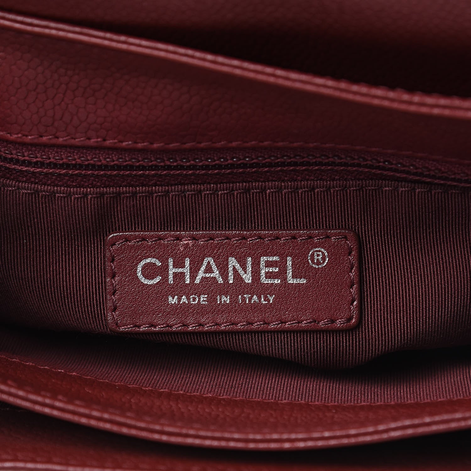 Chanel Caviar Quilted Small Rock In Rome Flap Burgundy 6 of 10
