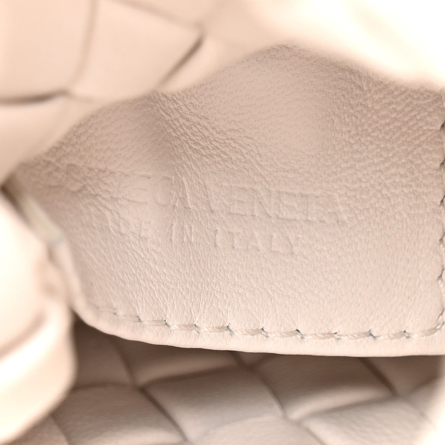 Bottega Veneta Nappa Intrecciato Crisscross Clutch Sherbert Chalk 6 of 6