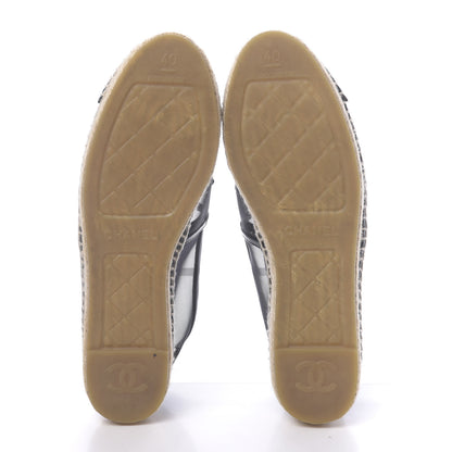 Chanel Mesh Grosgrain CC Espadrilles 40 Black 5 of 8
