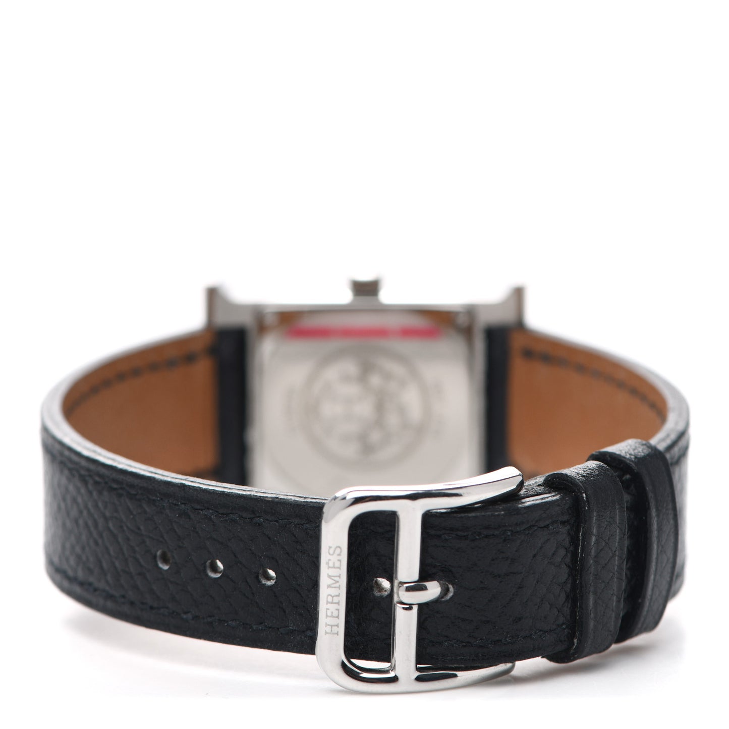 Stainless Steel Epsom 21mm Heure H Hour Quartz Watch Noir