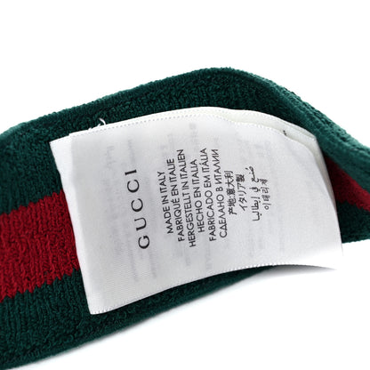Gucci Vinyl Web Visor L Green Red 8 of 9