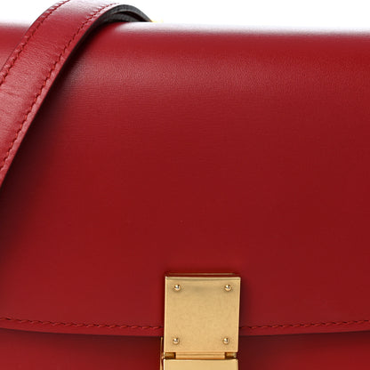 Celine Smooth Calfskin Small Classic Box Flap Bag Red 8 of 11