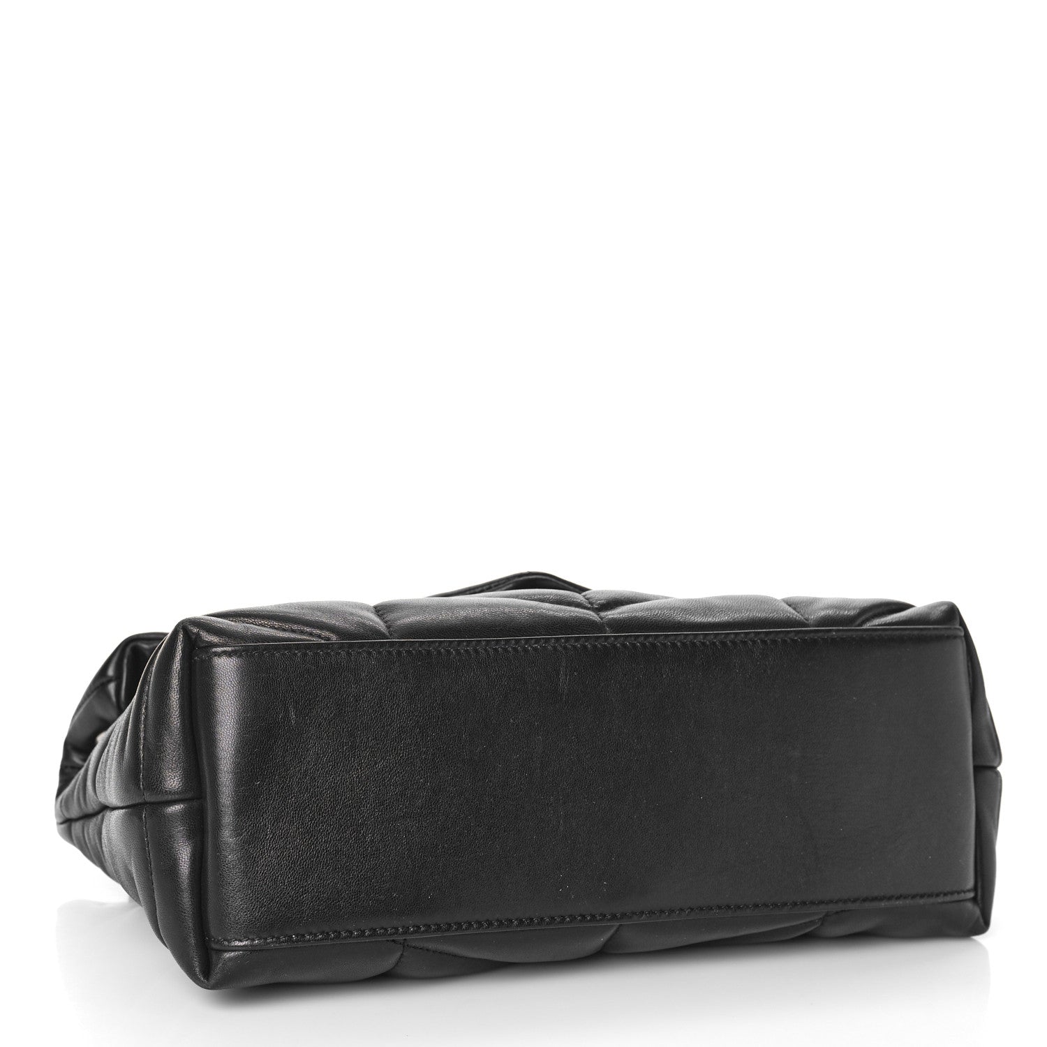 Saint Laurent Lambskin Quilted Small Loulou Puffer Monogram Chain Satchel Black 4 of 10