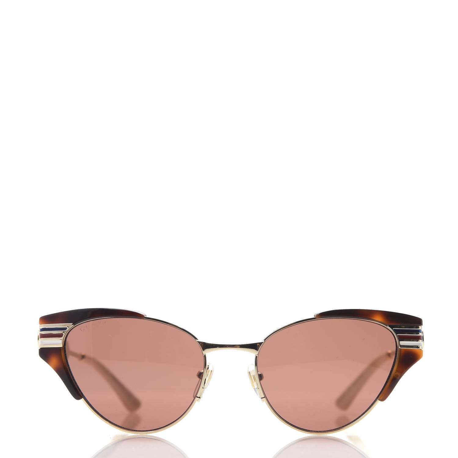 Gucci Cat Eye Web Sunglasses GG0522S Tortoise 2 of 7