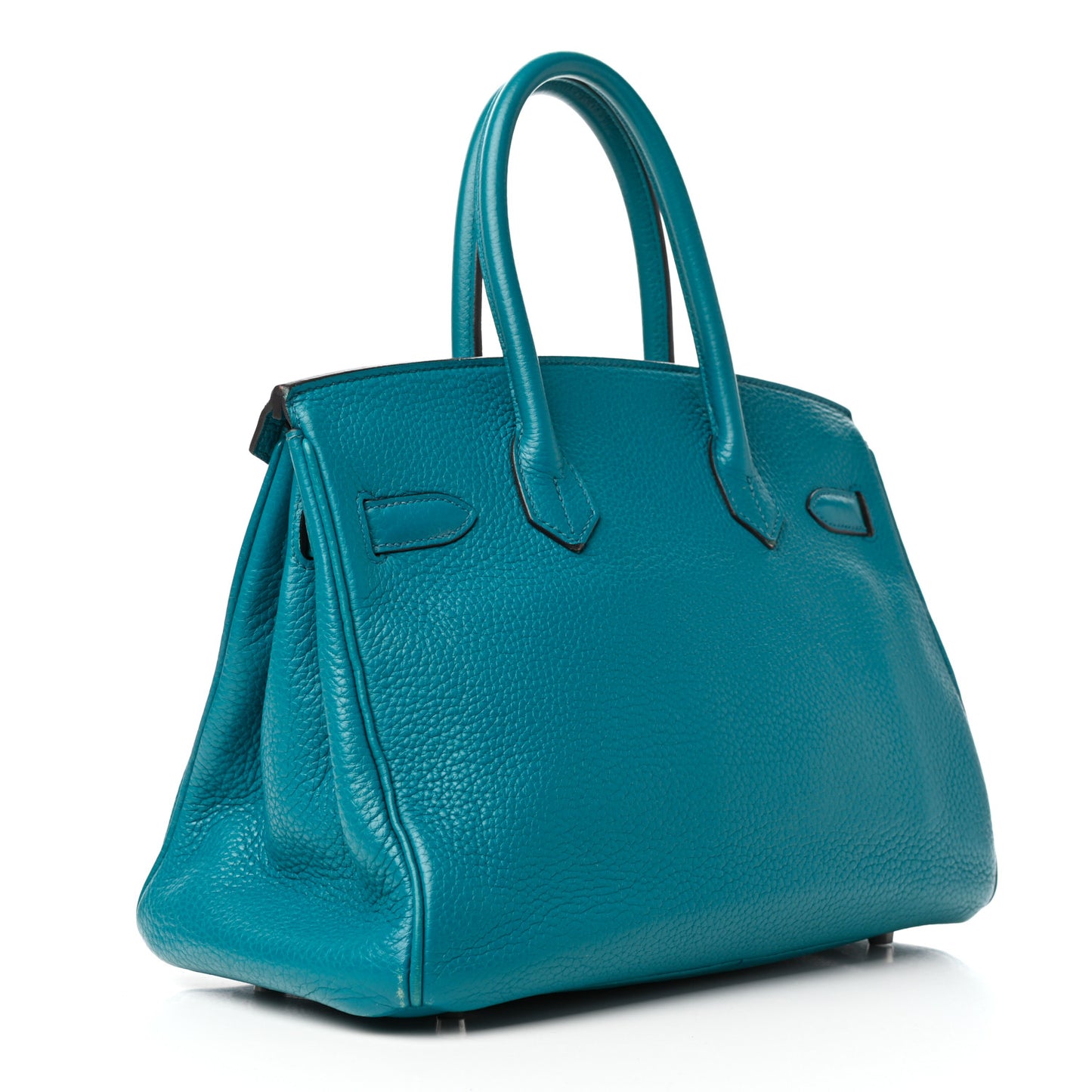 Taurillon Clemence Birkin 30 Bleu Izmir