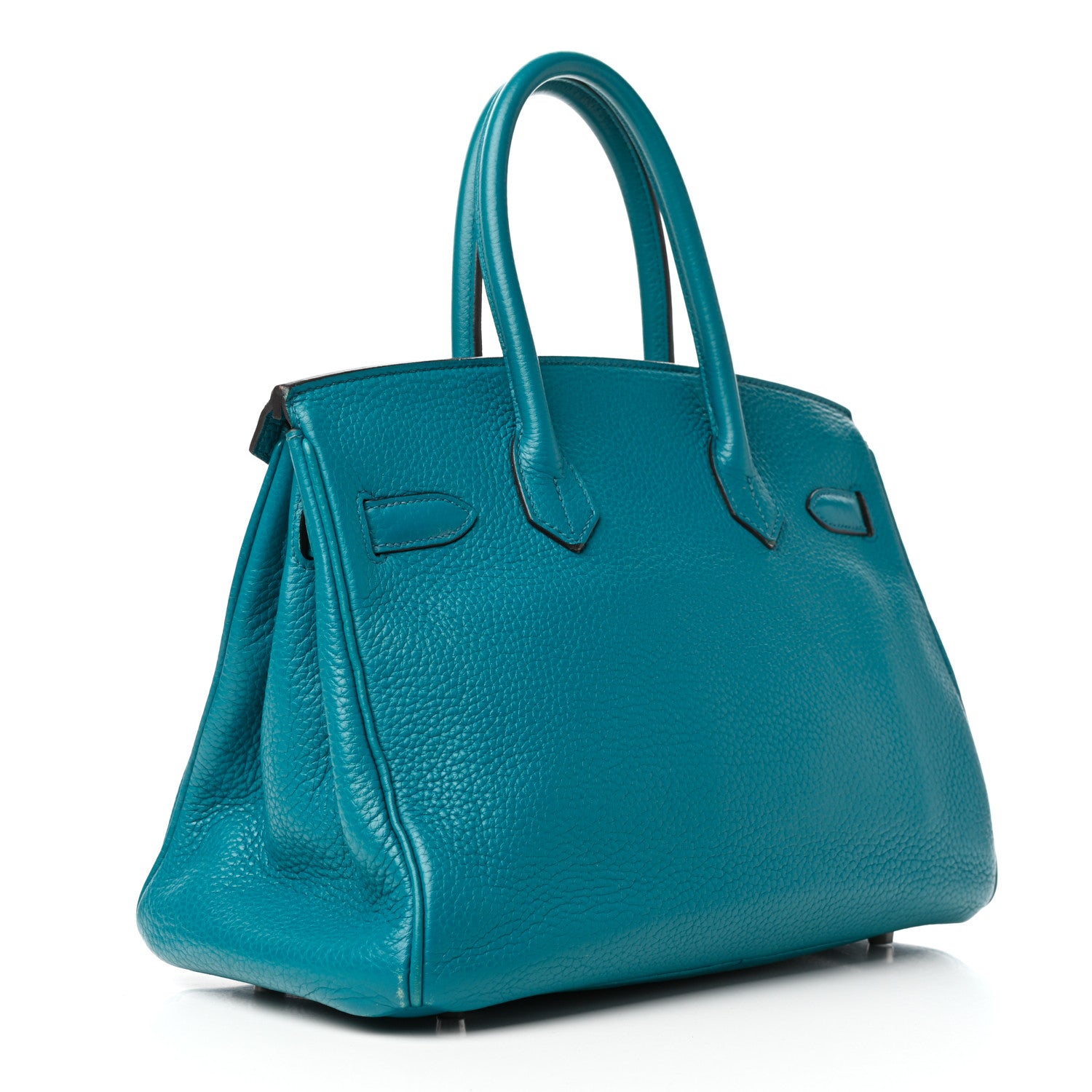 Hermes Taurillon Clemence Birkin 30 Bleu Izmir 3 of 36