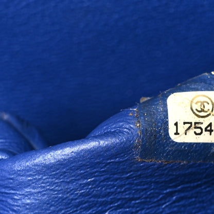 Chanel Patent Quilted Clutch with Chain Flap Blue 7 of 10