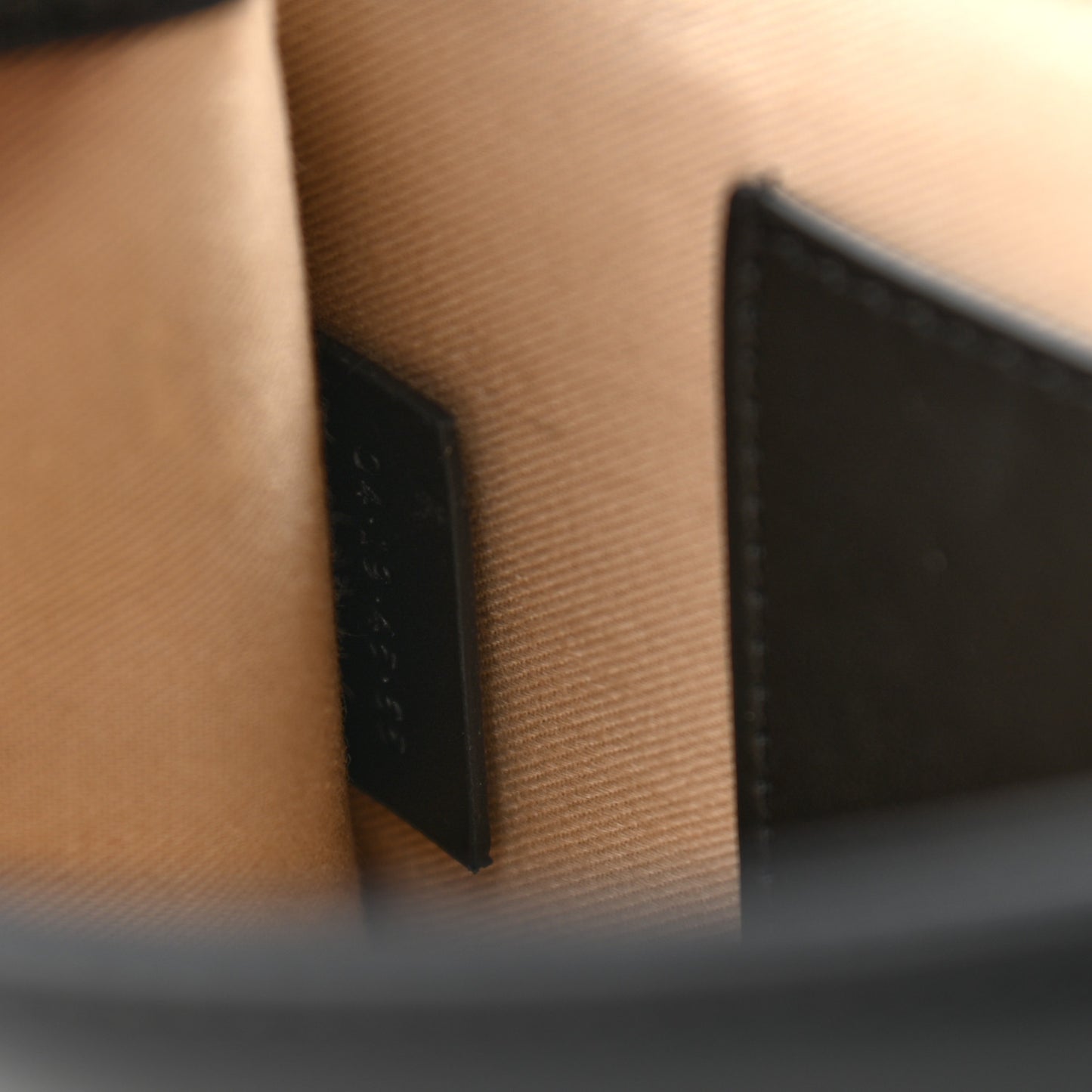 Calfskin Suede C Clutch With Chain Black