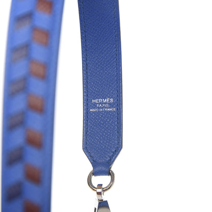Hermes Epsom 25mm Tressage Shoulder Strap Blue Zellige Blue Encre Rouge 3 of 5