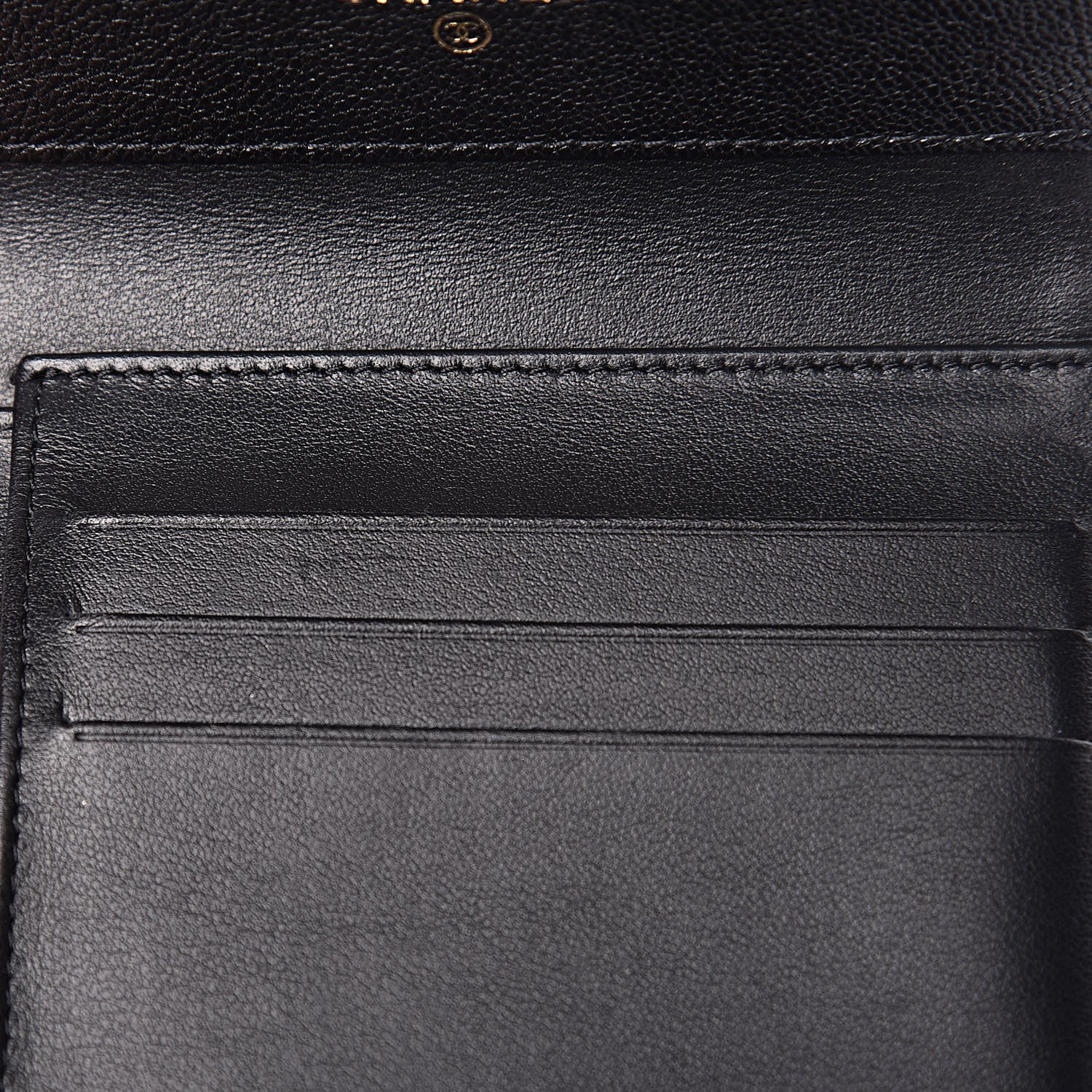 Chanel Caviar Quilted Compact Boy Wallet Black 9 of 11