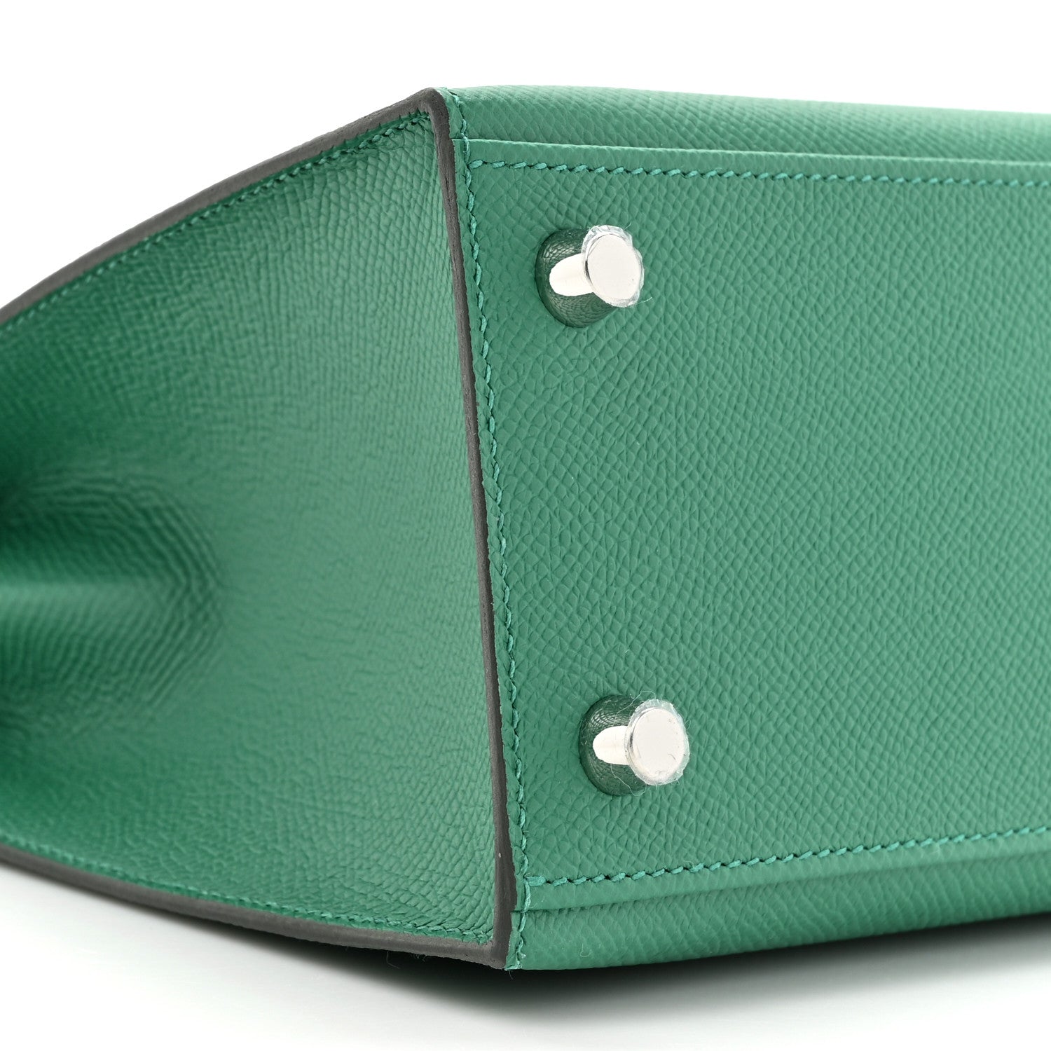 Hermes Epsom Kelly Sellier 25 Vert Vertigo Vert Fizz Bleu France 10 of 11