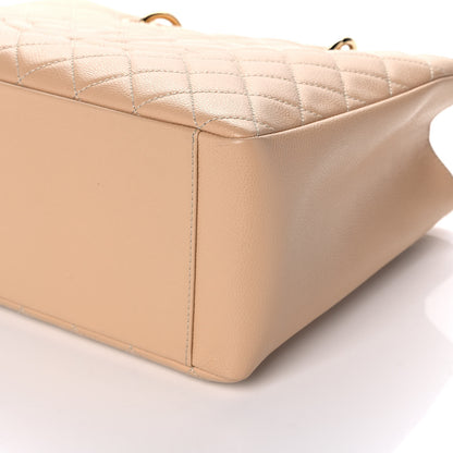 Chanel Caviar Quilted Grand Shopping Tote GST Beige 6 of 11