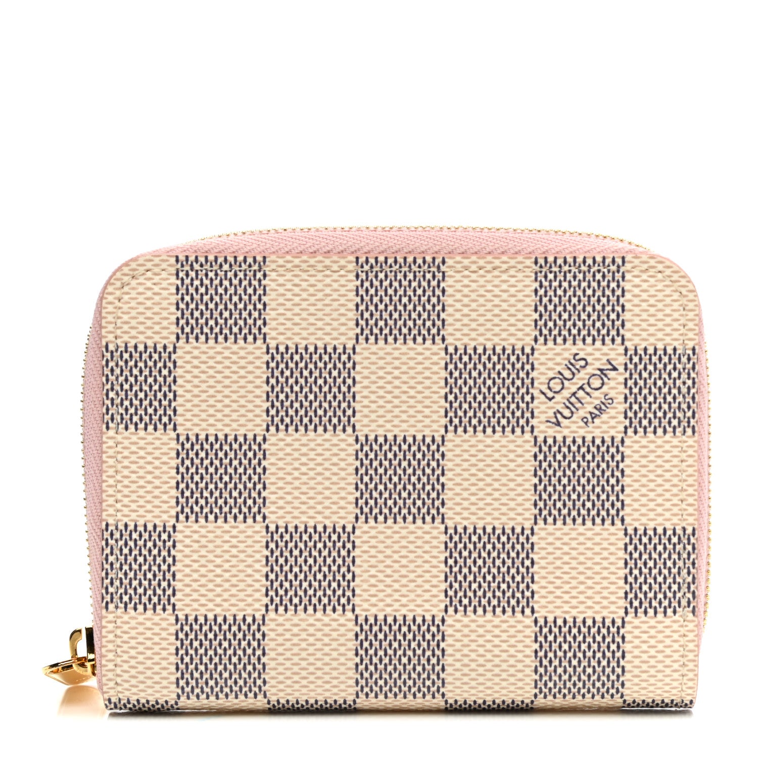 Louis Vuitton Damier Azur Zippy Coin Purse Rose Ballerine 1 of 6