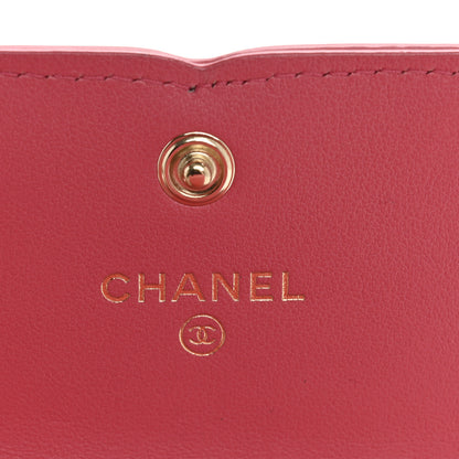 Chanel Caviar Quilted Medium Filigree Flap Wallet Pink 6 of 10
