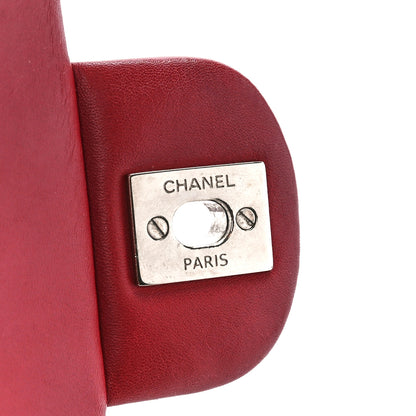 Chanel Patent Calfskin Quilted Extra Mini Rectangular Flap Red 6 of 12