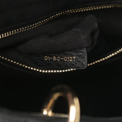 Christian Dior Grained Calfskin Cannage Medium Supple Lady Dior Black 7 of 11