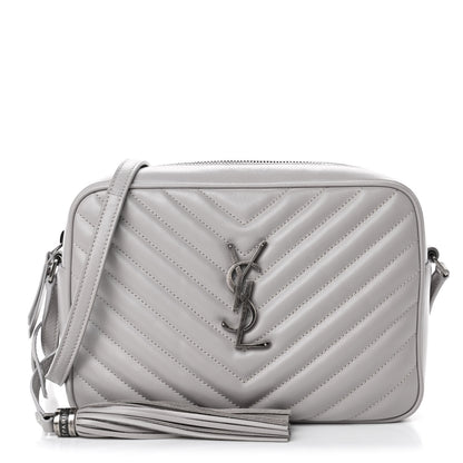 Saint Laurent Calfskin Matelasse Monogram Lou Camera Bag Granite 1 of 4