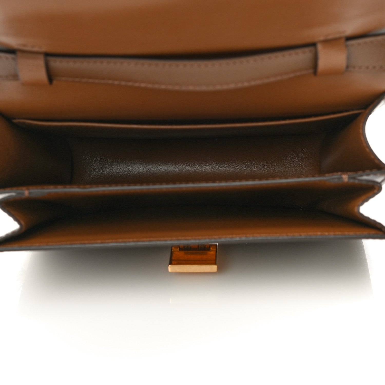 Celine Box Calfskin Teen Classic Box Flap Bag Camel 5 of 13