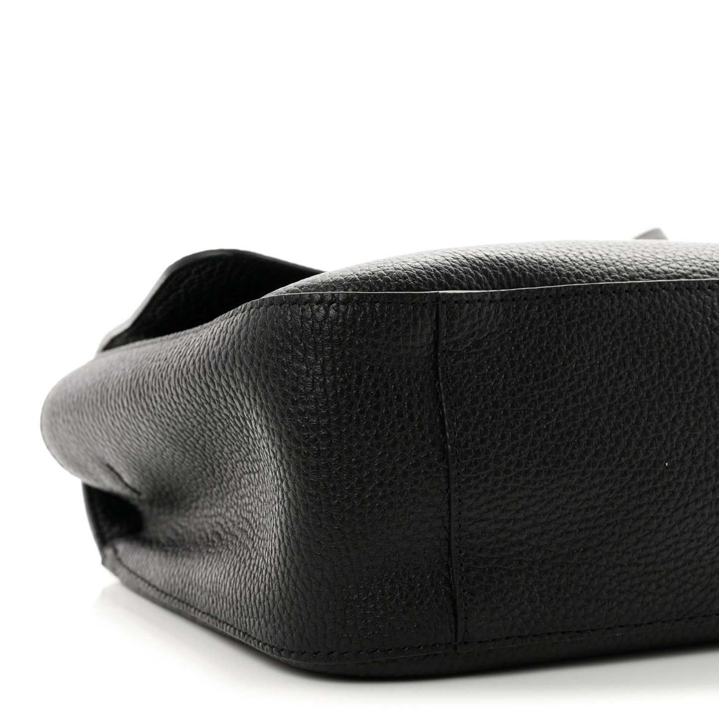 Grained Calfskin Small Souplissimo Maxi Flap Black