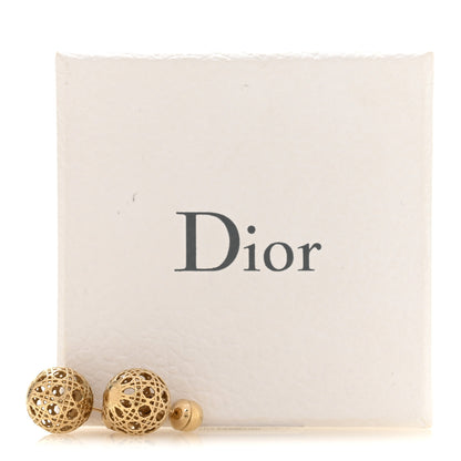 Christian Dior Cannage Mise En Dior Tribales Earrings Gold 5 of 5
