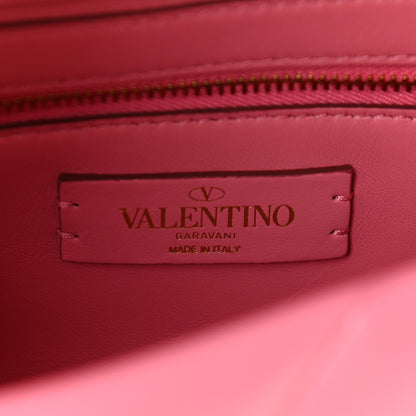 Valentino Garavani Nappa Medium Roman Stud Shoulder Bag Flamingo Pink 6 of 8