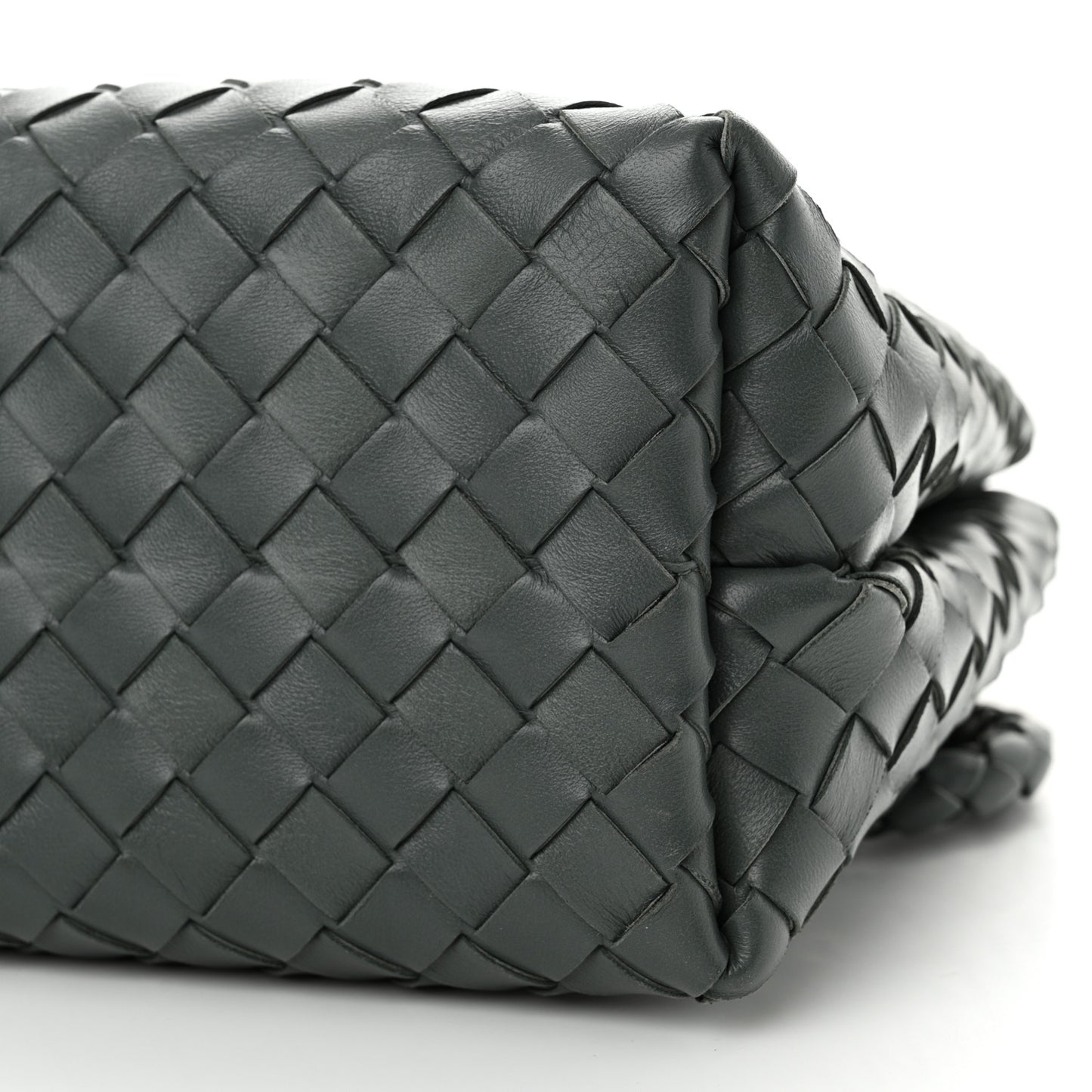 Nappa Intrecciato Medium Andiamo Shoulder Bag Slate